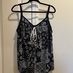 Black and White Women's Top